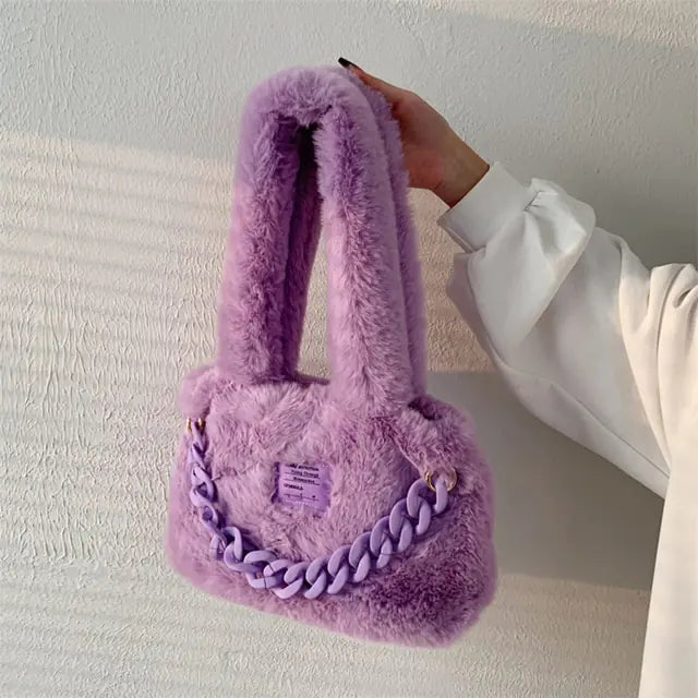 Olivia's fluffy bag