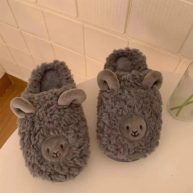 Freja's Warm Fur Winter Slippers
